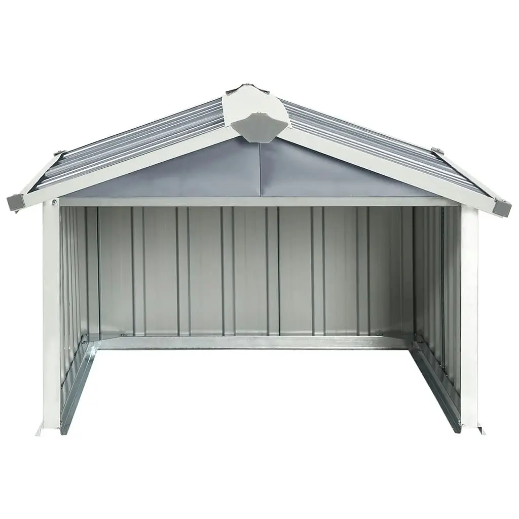 Garden Robot Lawnmower Shed 92x97x63 cm Galvanised Steel Grey 150908