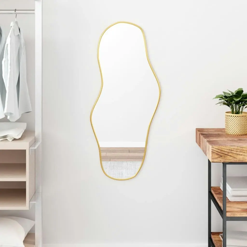 Wall Mirror Gold 90x40 cm 348262