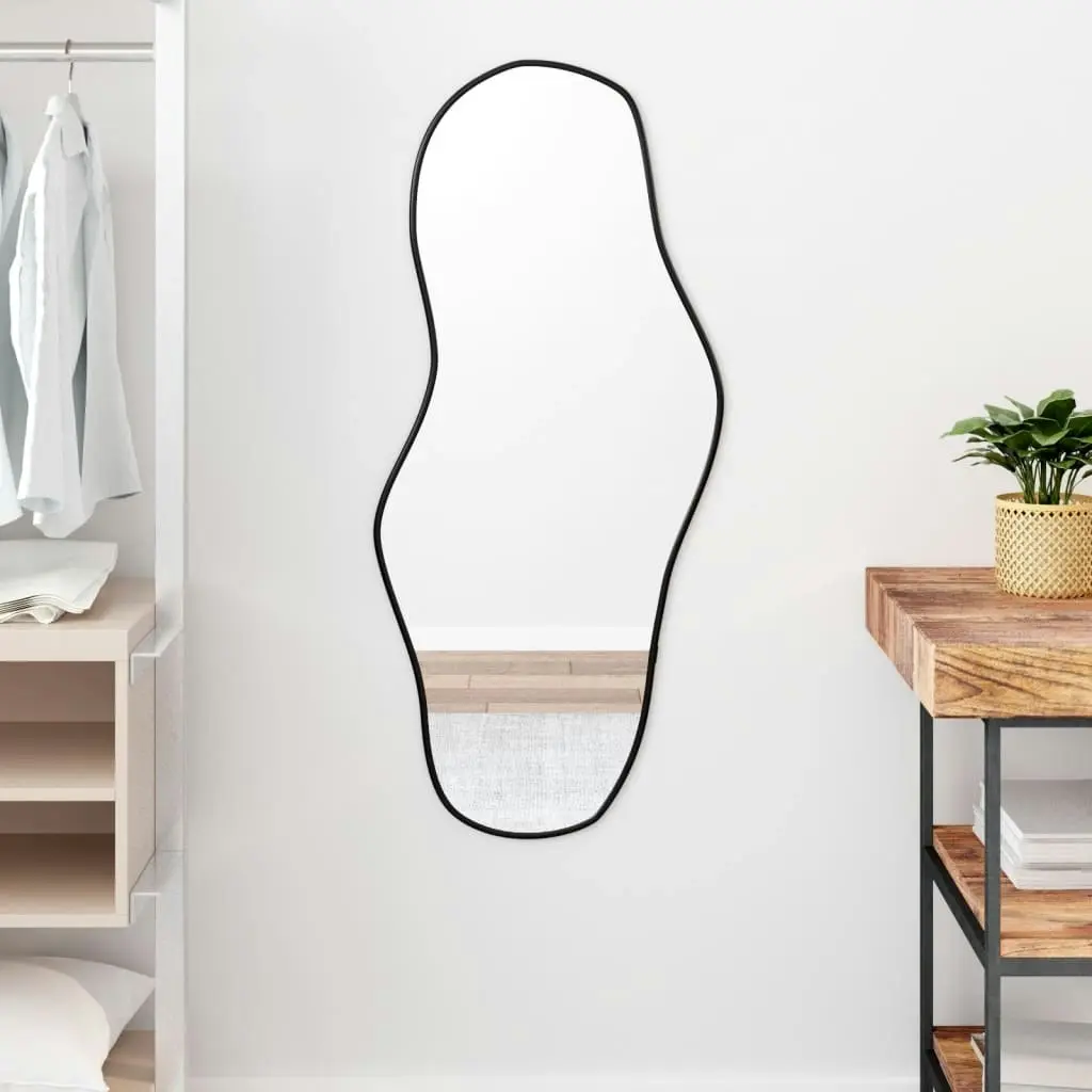 Wall Mirror Black 100x45 cm 348268