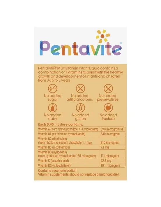 Pentavite MultiVitamin Infant Drops 30ml