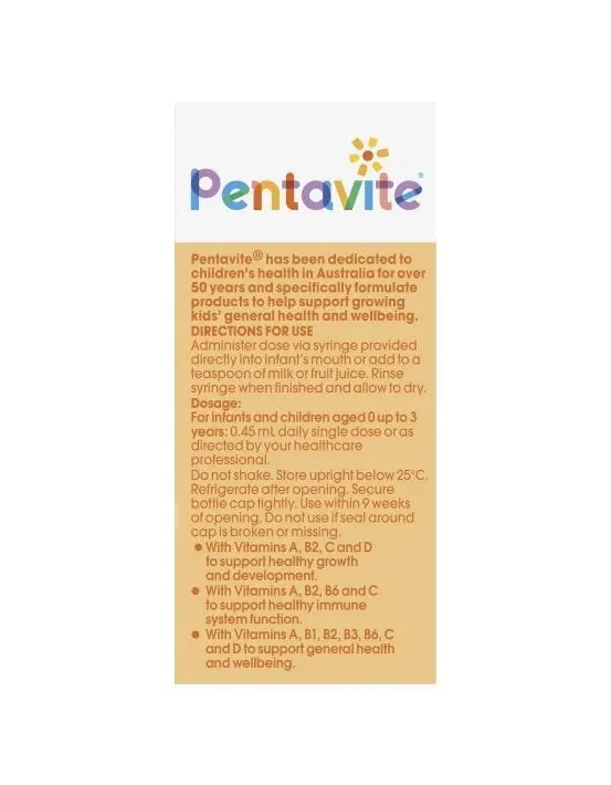 Pentavite MultiVitamin Infant Drops 30ml