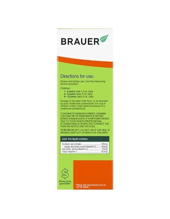 Brauer Baby & Kids Liquid Vitamin C 100mL