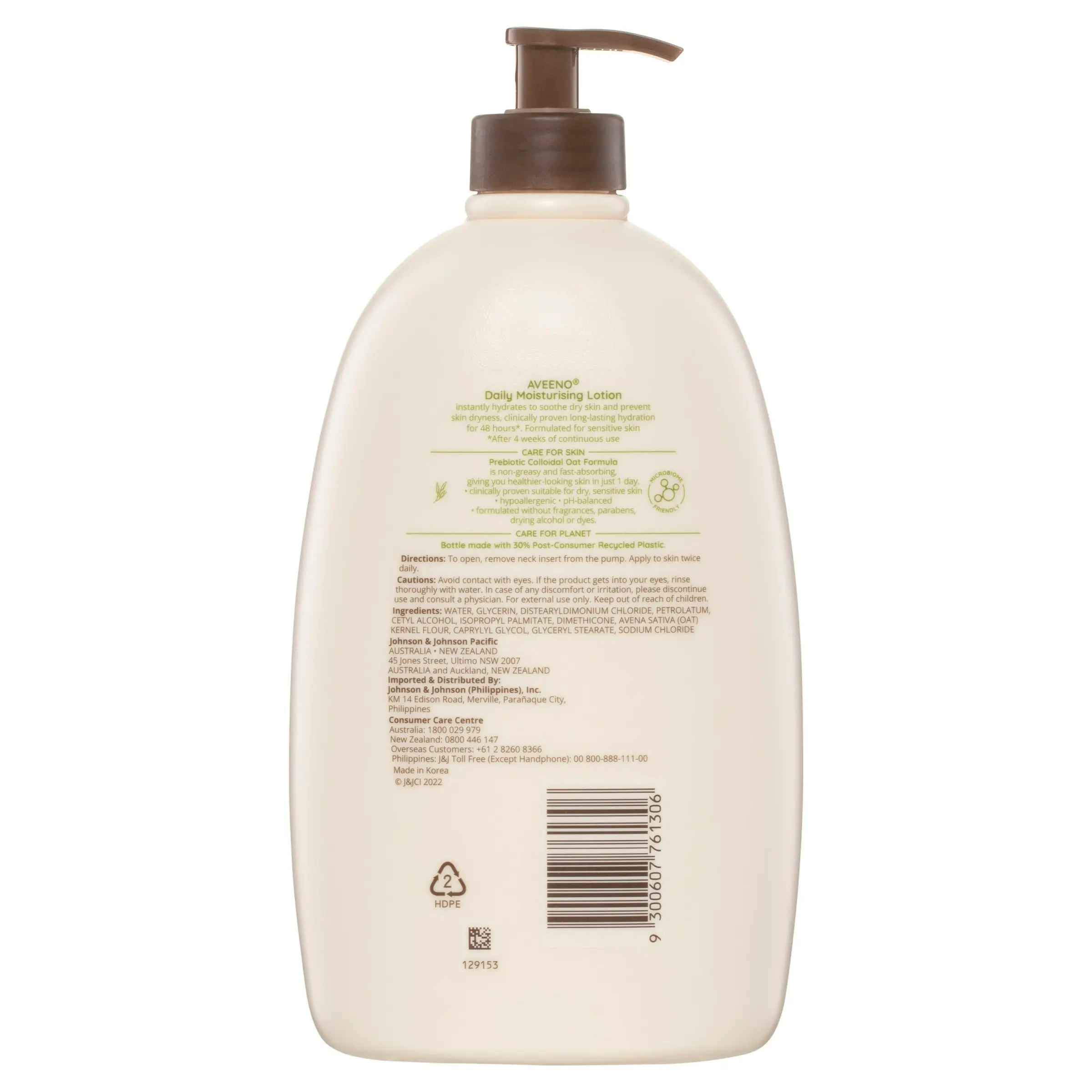 Aveeno Active Naturals Daily Moisturising Body Lotion 1L