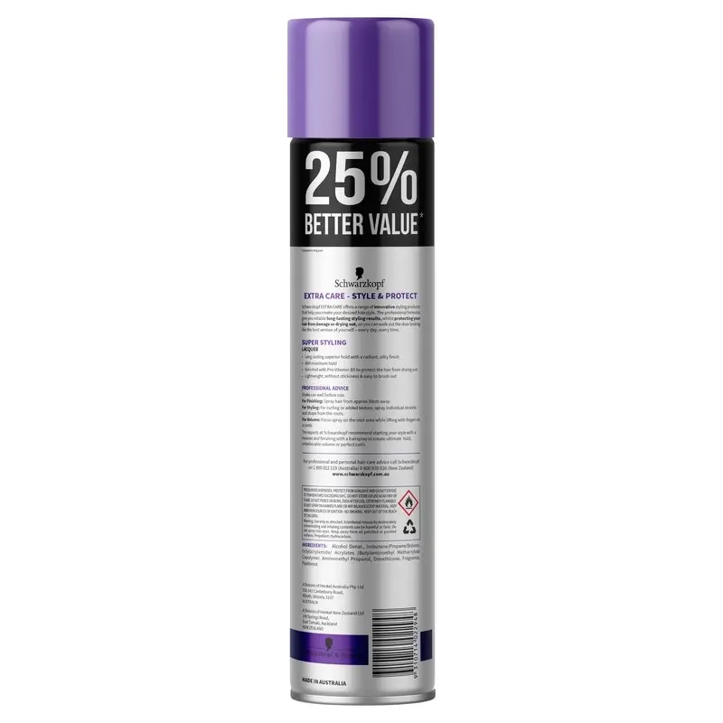 Schwarzkopf Extra Care Super Styling Lacquer 500g