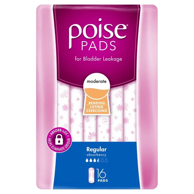 Poise Pads Regular 16 Pack