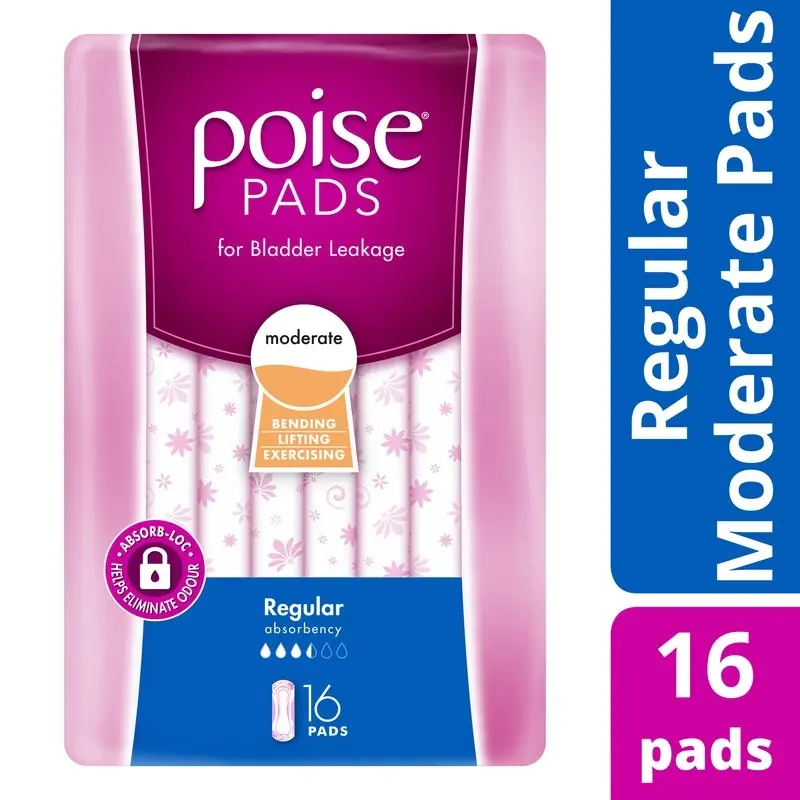 Poise Pads Regular 16 Pack