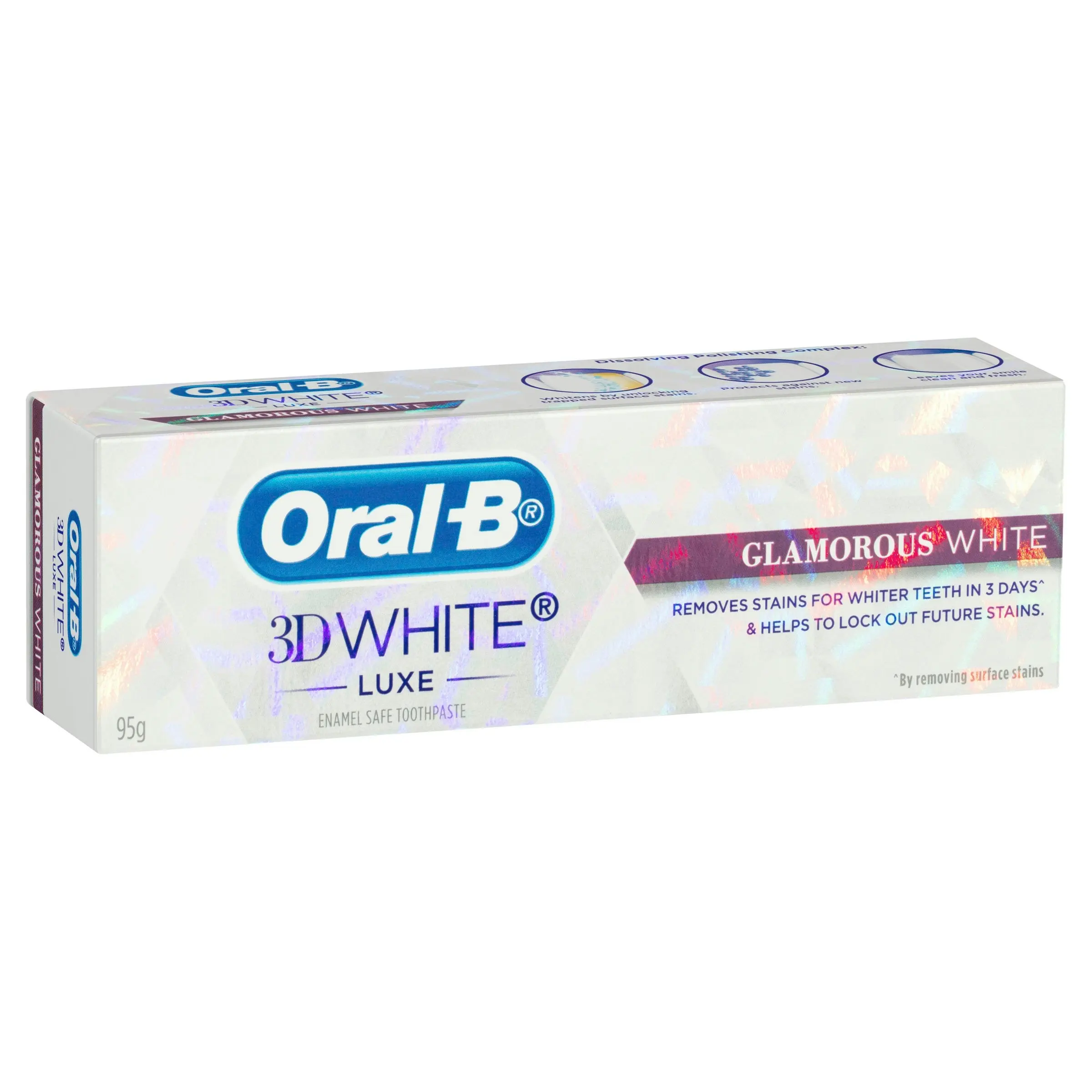 Oral B 3DWhite Luxe Glamorous White Toothpaste 95 g