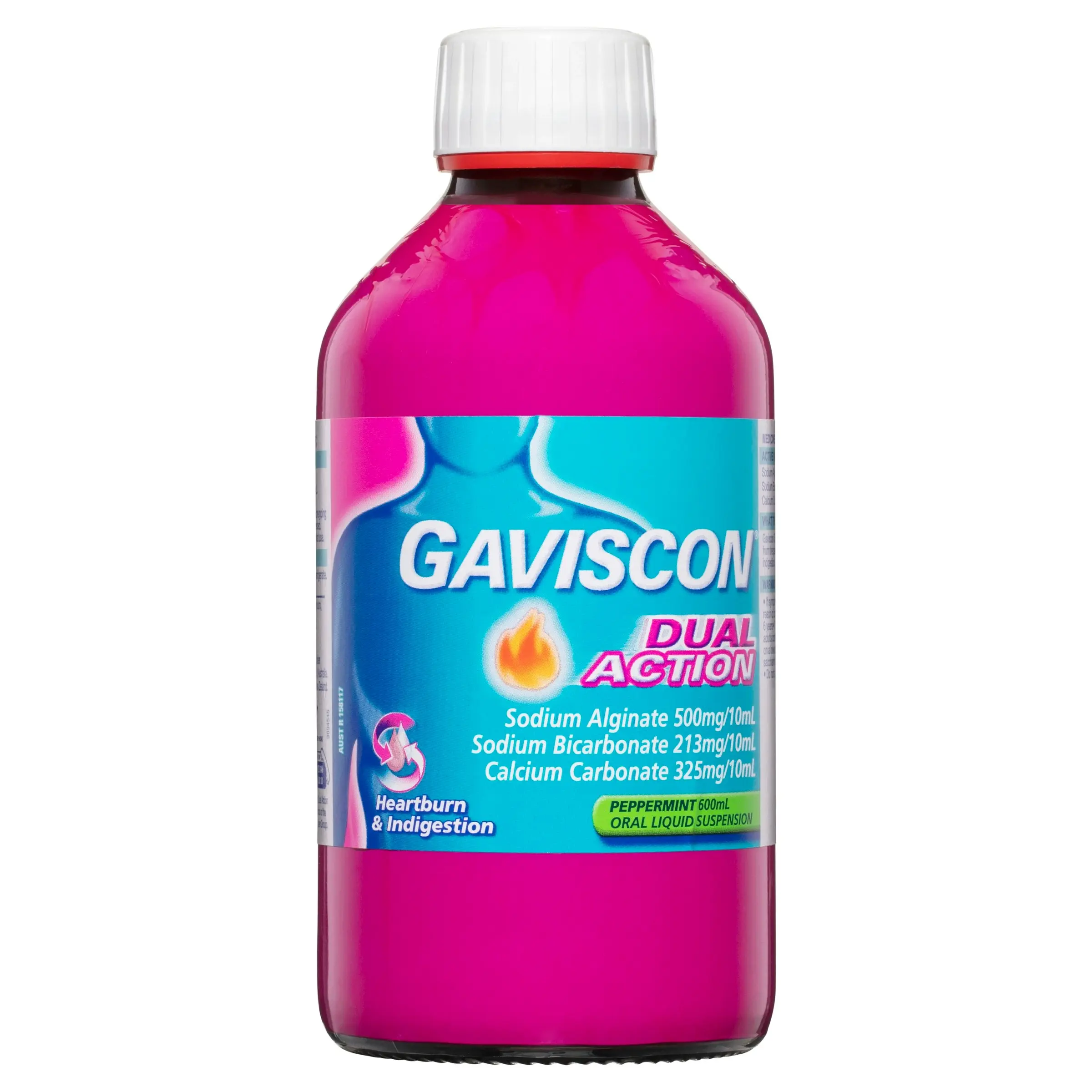 Gaviscon Dual Action Heartburn & Indigestion Relief Peppermint 600ml