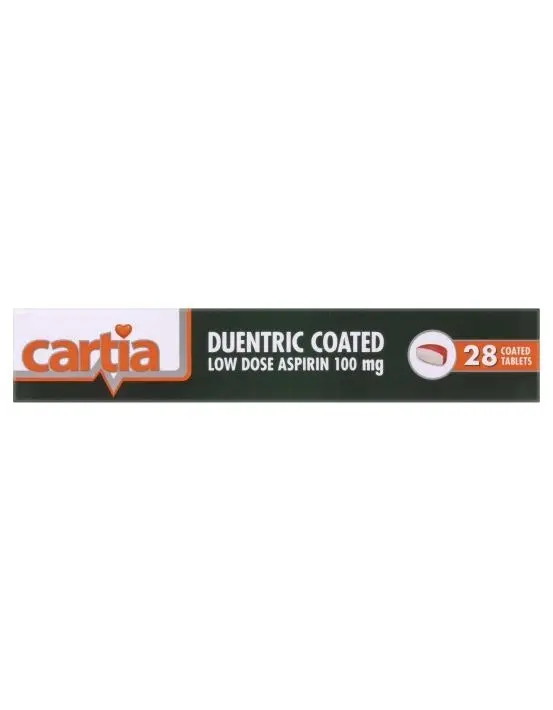 Cartia 100mg 28 Tablets