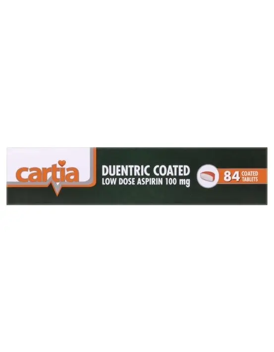 Cartia 100mg 84 Tablets