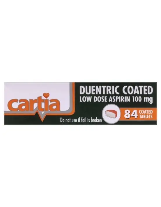 Cartia 100mg 84 Tablets