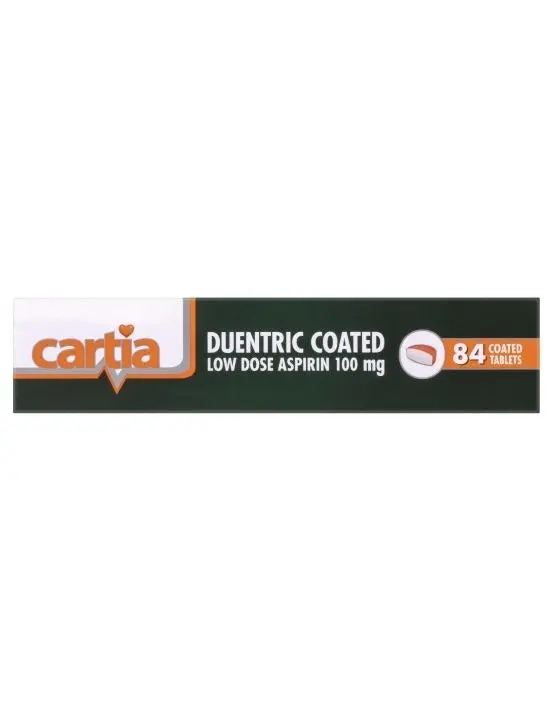 Cartia 100mg 84 Tablets