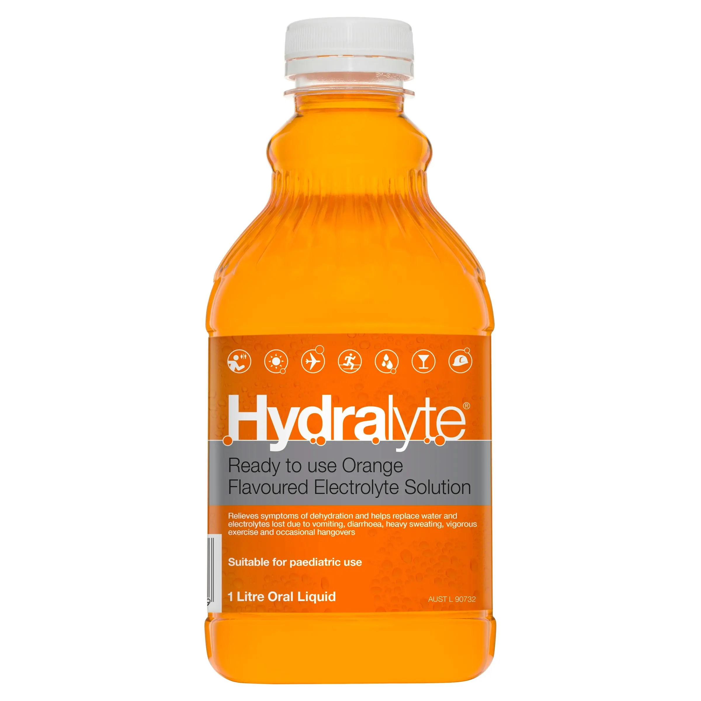 Hydralyte Ready to use Electrolyte Solution Orange 1L