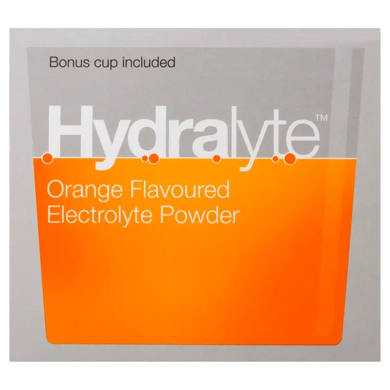 Hydralyte Electrolyte Powder Orange 10 Pack