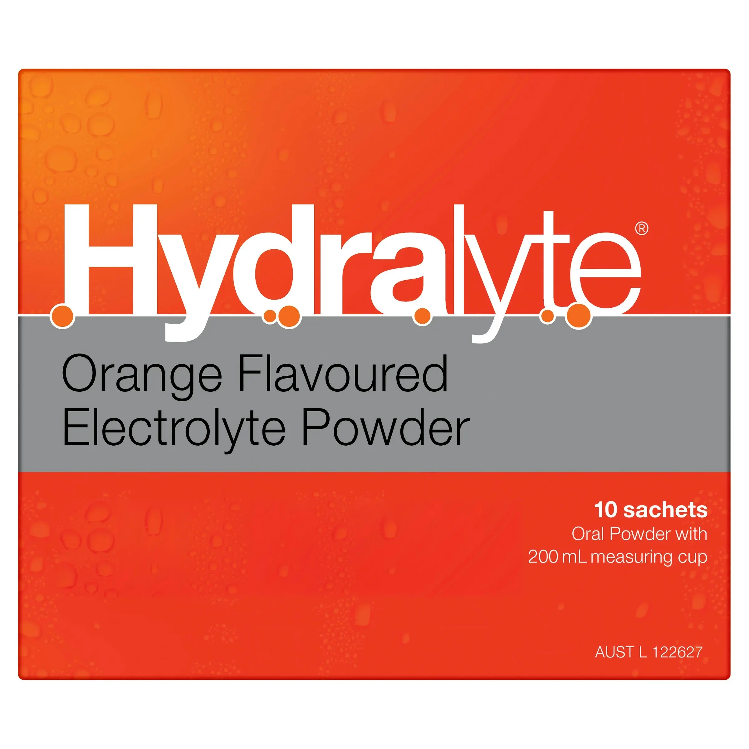 Hydralyte Electrolyte Powder Orange 10 Pack