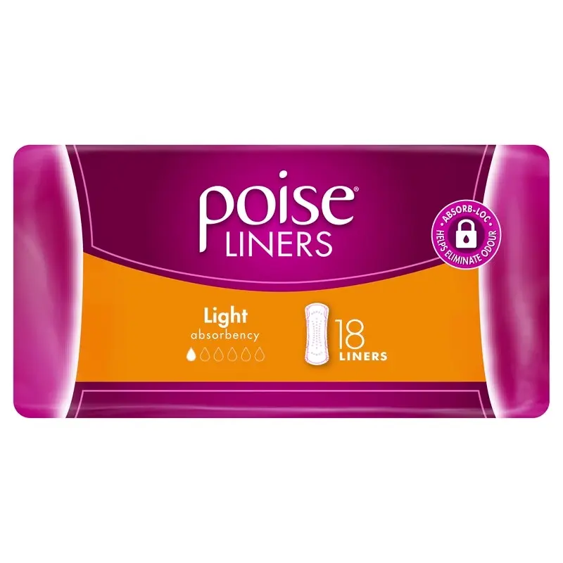 Poise Liners Light 18 Pack