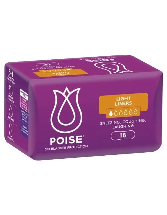 Poise Liners Light 18 Pack