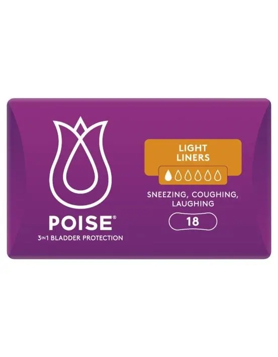 Poise Liners Light 18 Pack