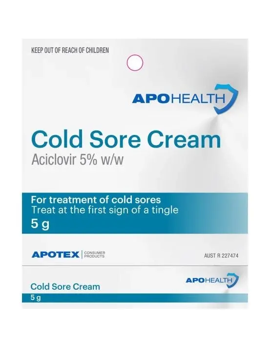 Apohealth Cold Sore Cream 5g