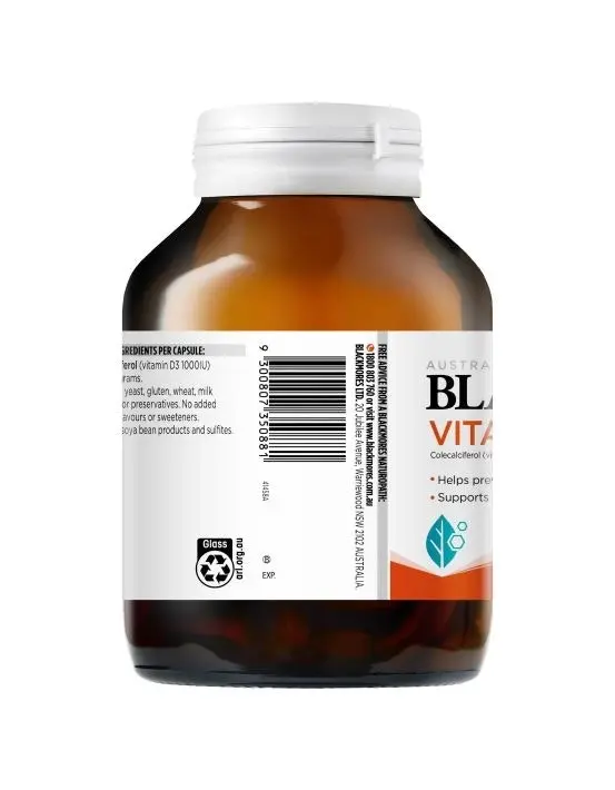 Blackmores Vitamin D3 1000IU 300 Capsules