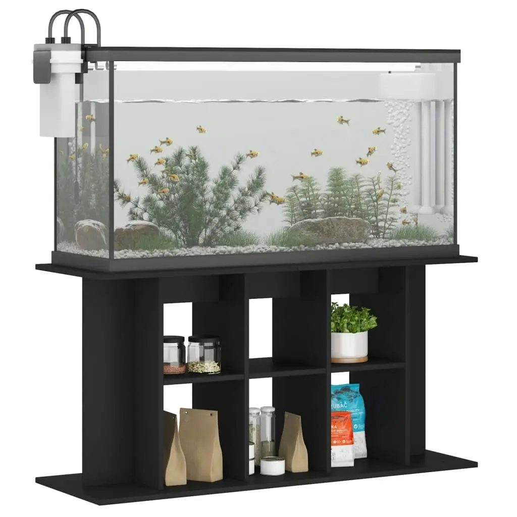 Aquarium Stand Black 120x40x60 cm Engineered Wood 833592