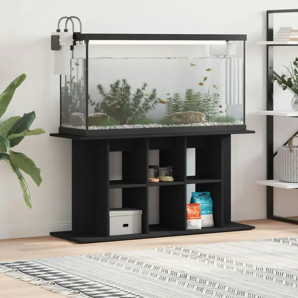 Aquarium Stand Black 120x40x60 cm Engineered Wood 833592