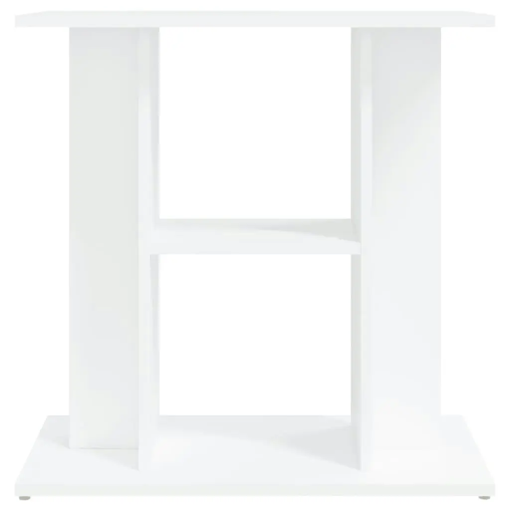 Aquarium Stand White 60x30x60 cm Engineered Wood 833567