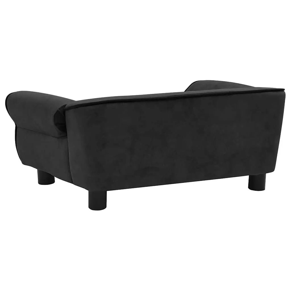 Dog Sofa Black 72x45x30 cm Plush 171038