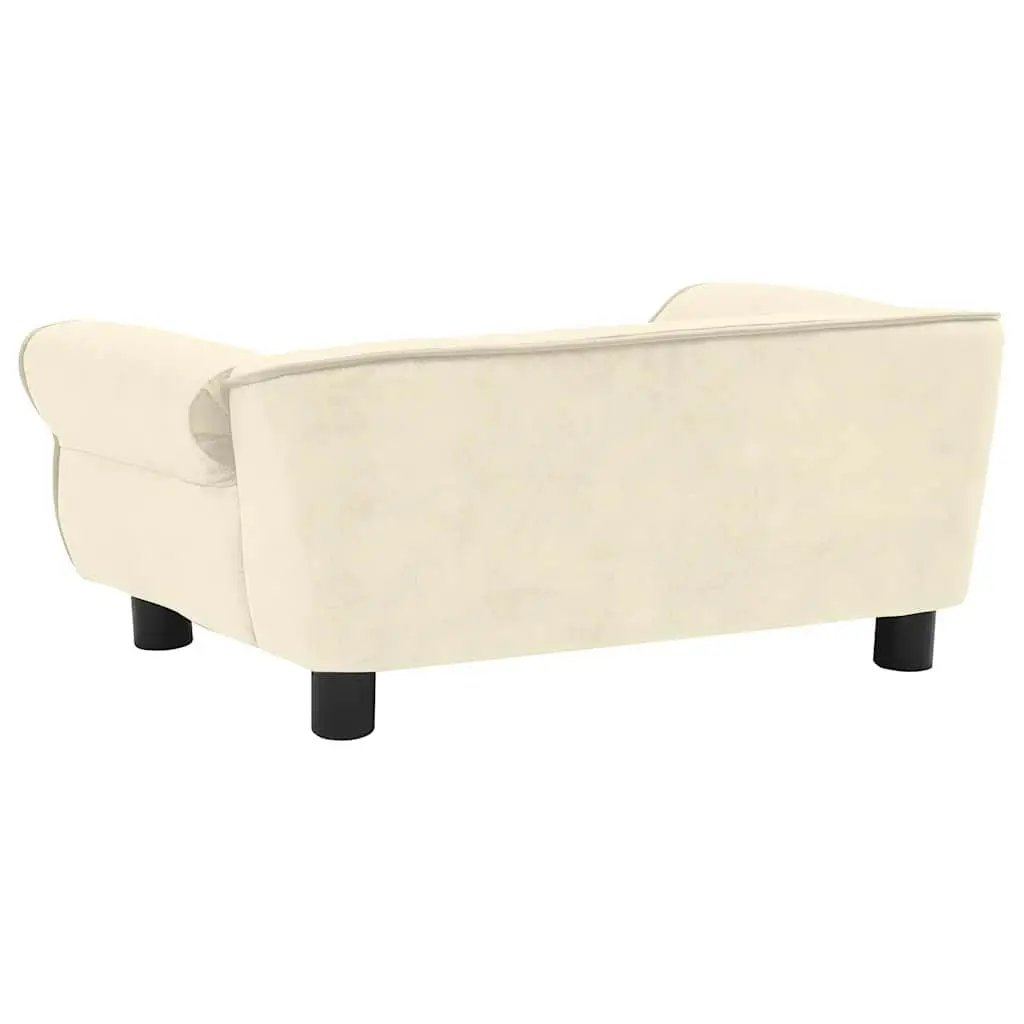 Dog Sofa Cream 72x45x30 cm Plush 171042