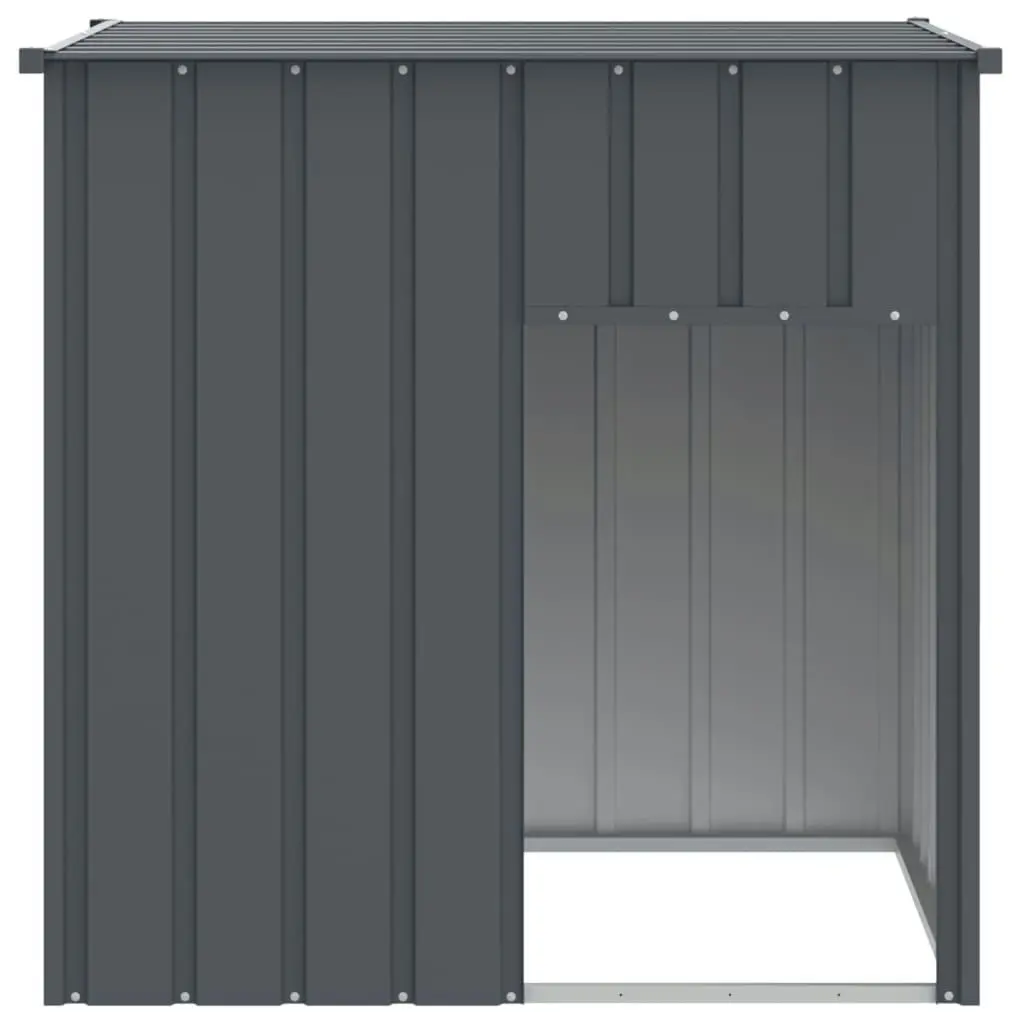 Dog House with Roof Anthracite 110x103x109 cm Galvanised Steel 172355