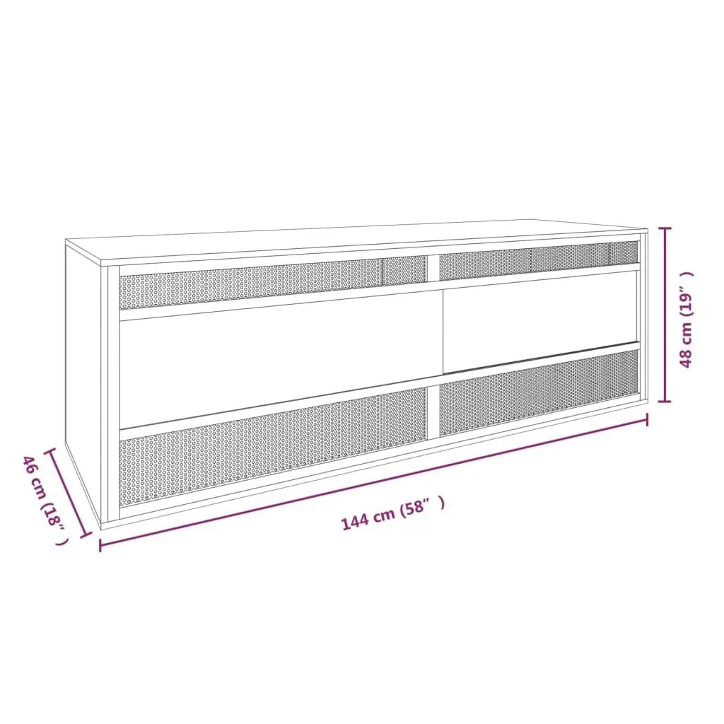 Terrarium Engineered Wood 144x46x48 cm 170883