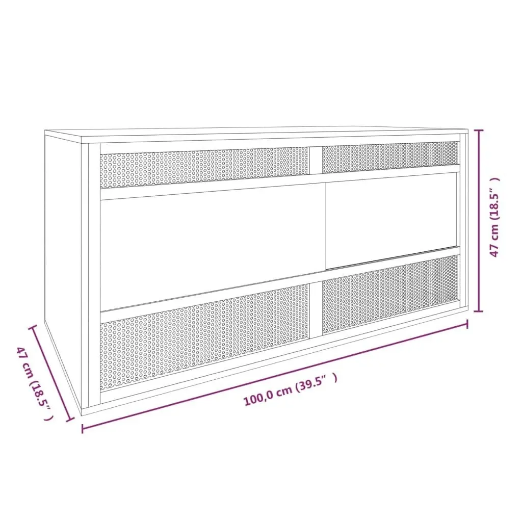 Terrarium Engineered Wood 100x47x47 cm 170885