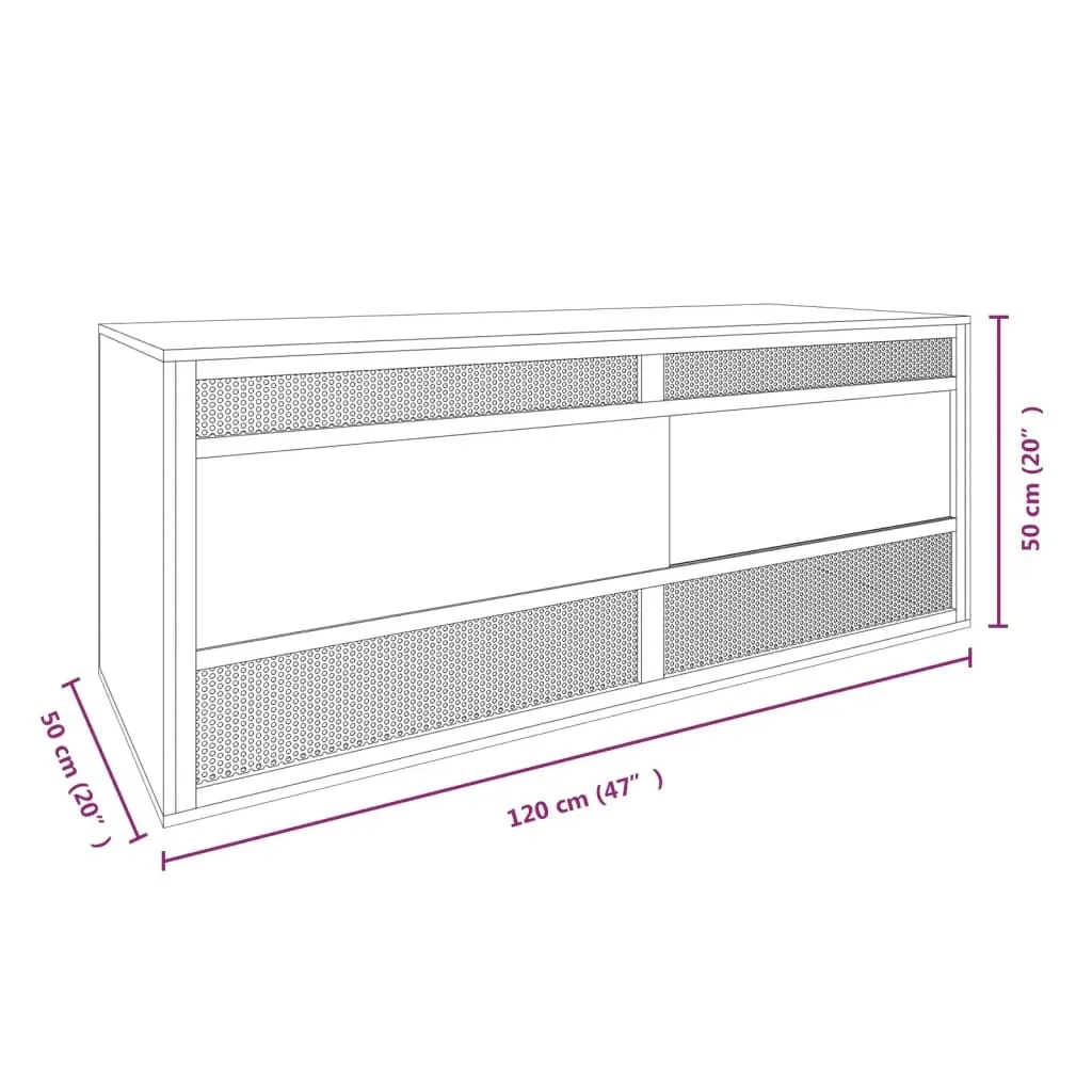 Terrarium Engineered Wood 120x50x50 cm 170884