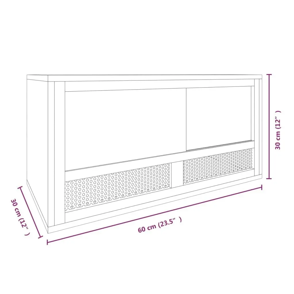 Terrarium Engineered Wood 60x30x30 cm 170887