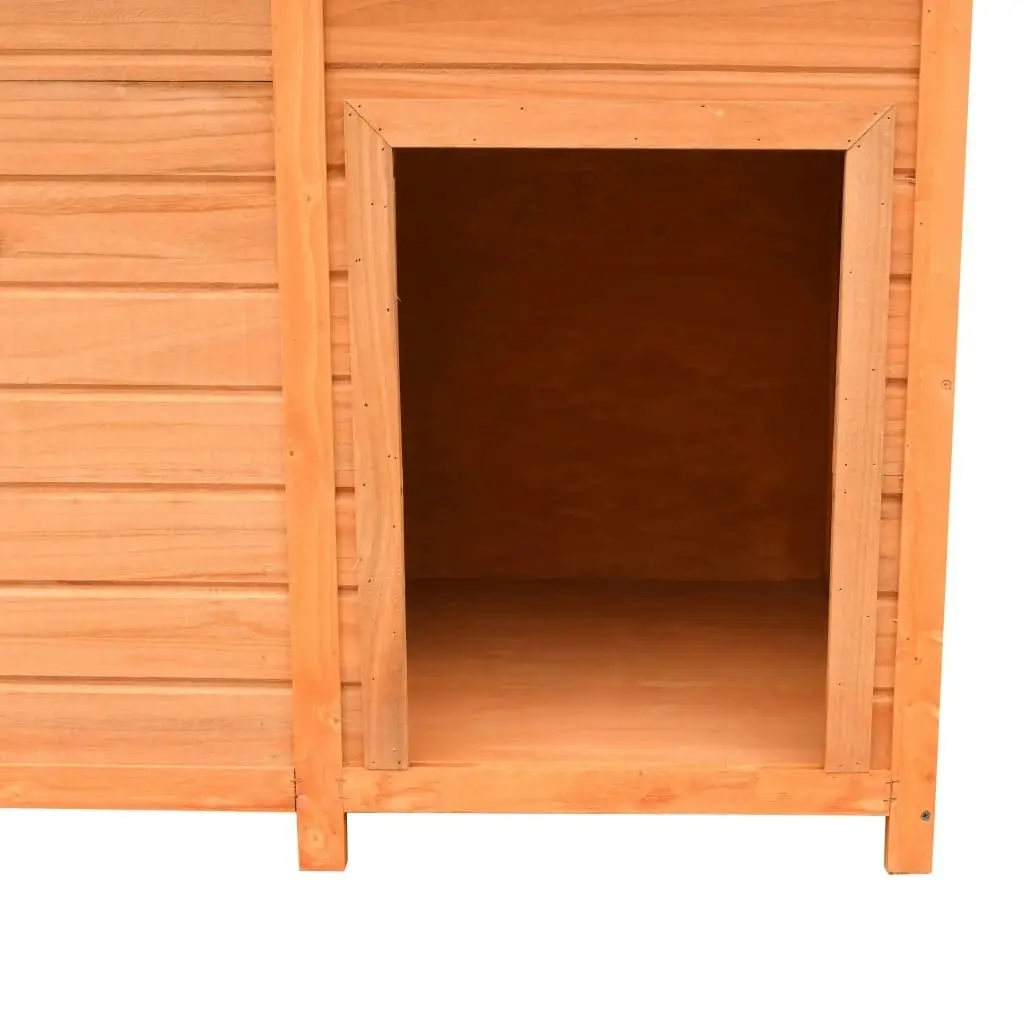 Dog Cage Solid Pine & Fir Wood 120x77x86 cm 170641