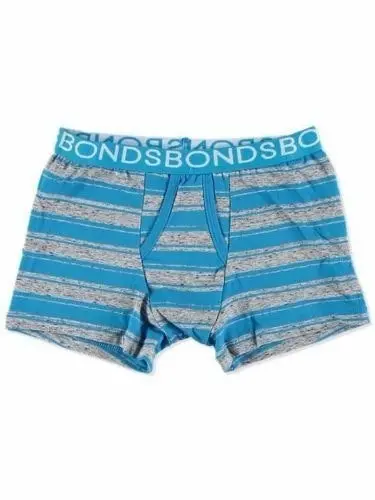 Bonds Boys Fit Trunks Underwear Boyleg Wideband Black Blue White Orange