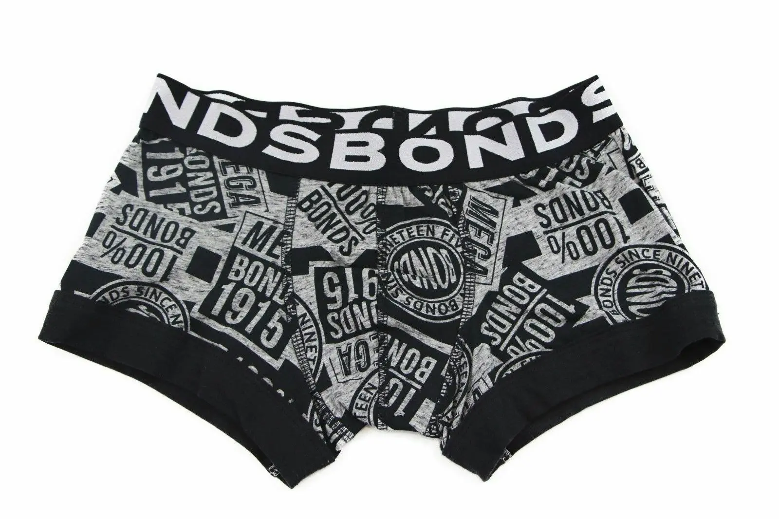 Bonds Boys Fit Trunks Underwear Boyleg Wideband Black Blue White Orange