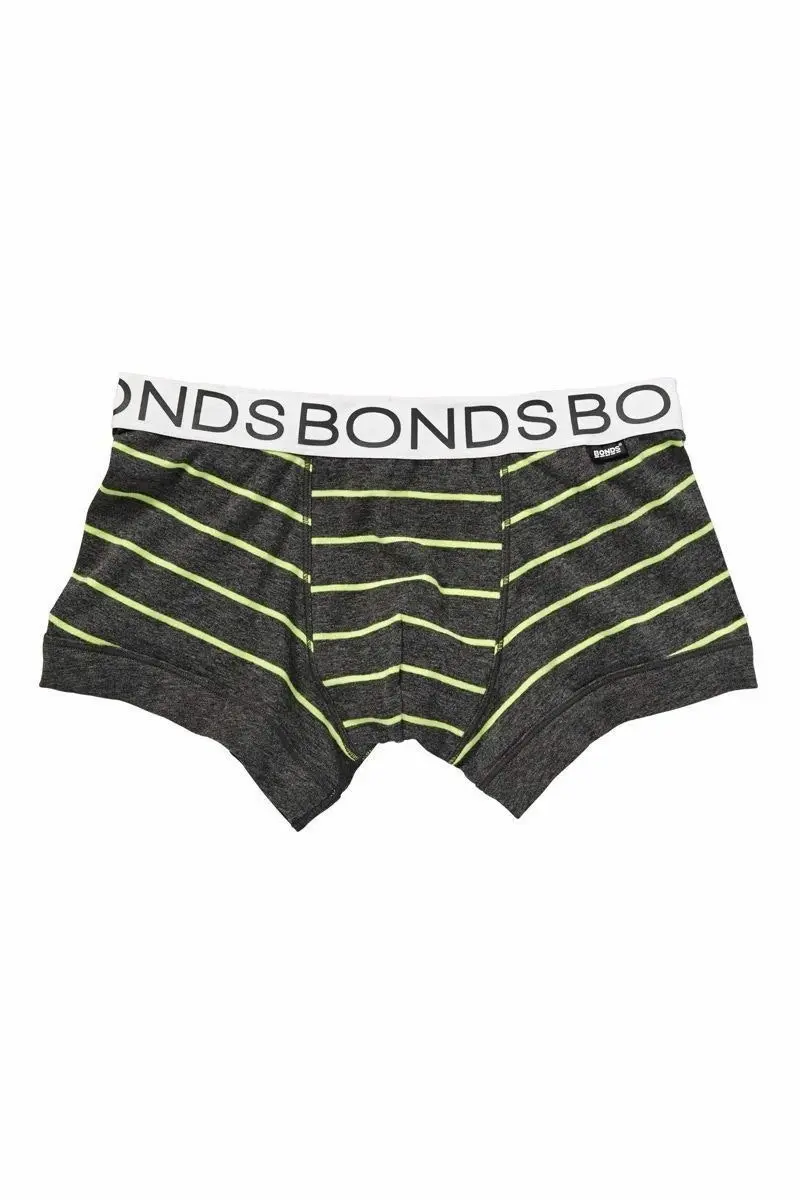 Bonds Boys Fit Trunks Underwear Boyleg Wideband Black Blue White Orange