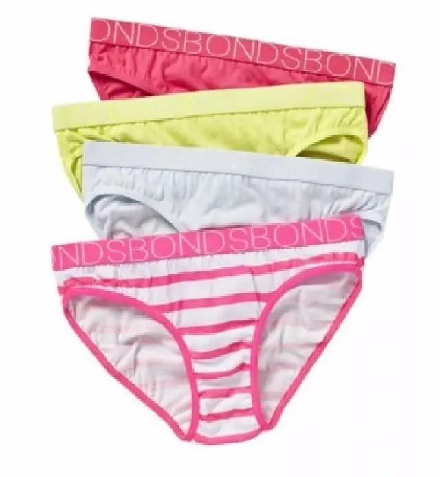 12 Pairs Pairs Bonds Girls Bikini Briefs Underwear Undies Brief Assorted Colours