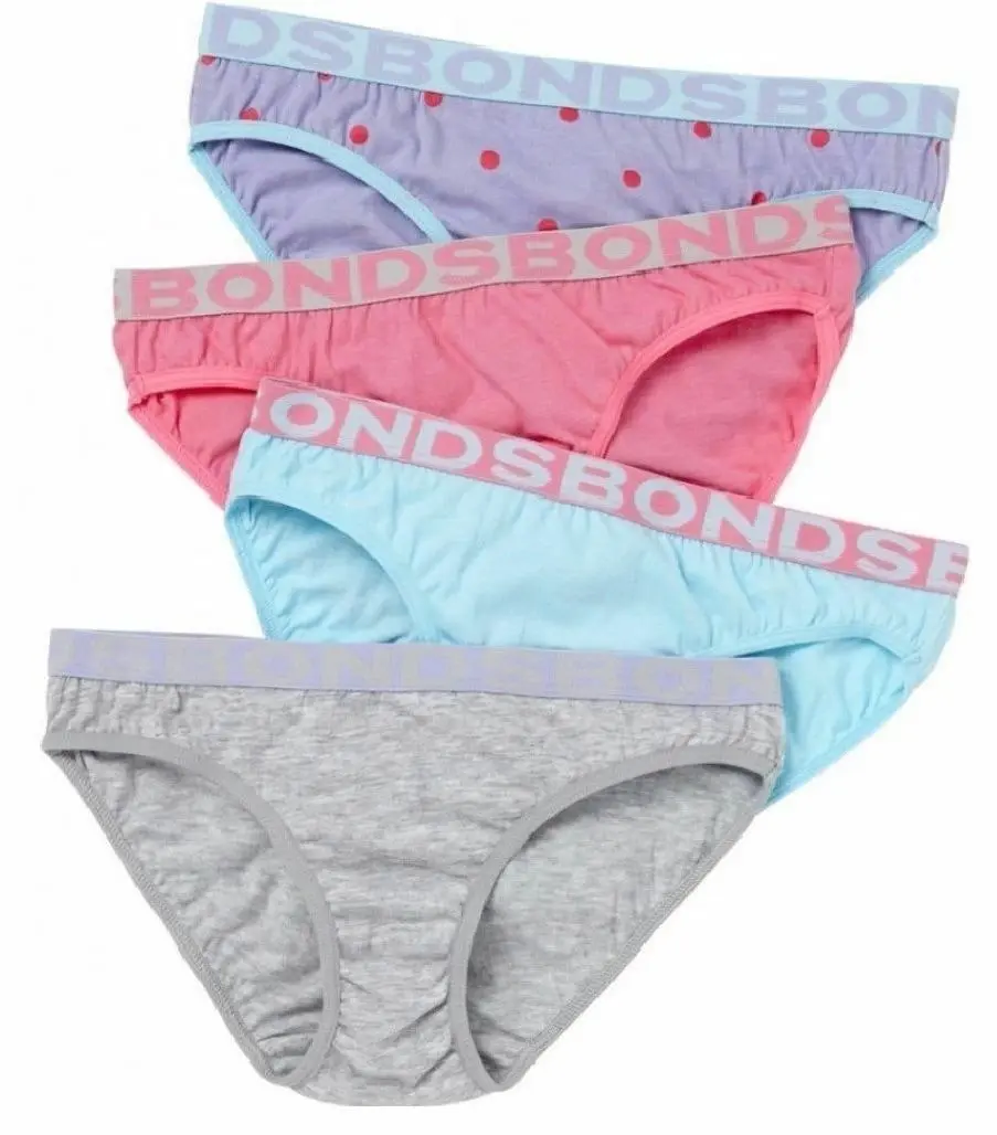 12 Pairs X Bonds Girls Underwear Kids Briefs Knickers Undies Assorted Colours