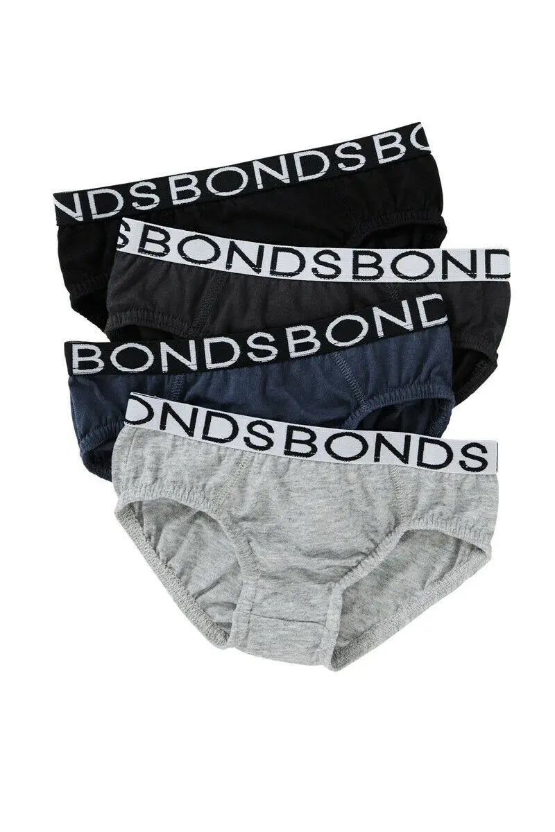 8 x Bonds Boys Briefs Underwear Undies Jocks Random Mixed Patterned Kids Bottoms