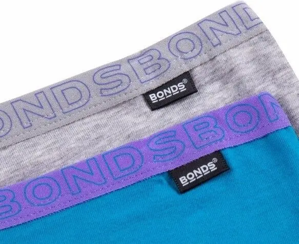 New Girls Kids Bonds 2 Pack Hipster Bikini Shorties Shorts Cotton Netball School