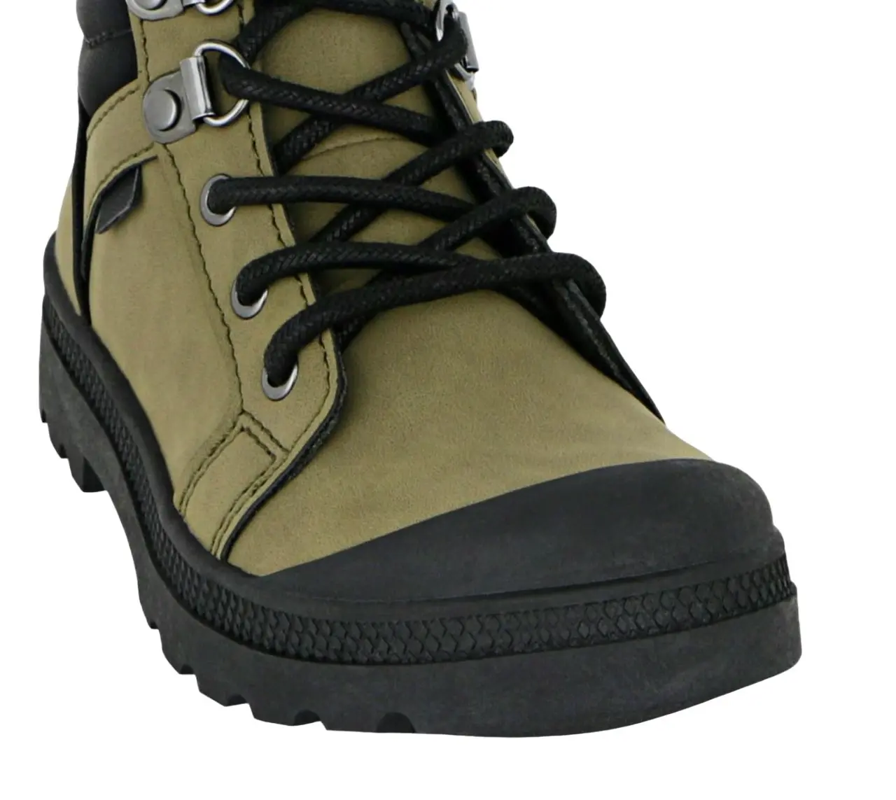 Grosby Ronan Khaki Boys Boots Kids Lace Up Shoes