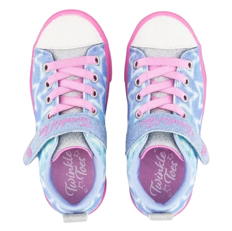 Kids Skechers Twinkle Sparks Ice Dreamsicle Light Blue Girls Sneakers