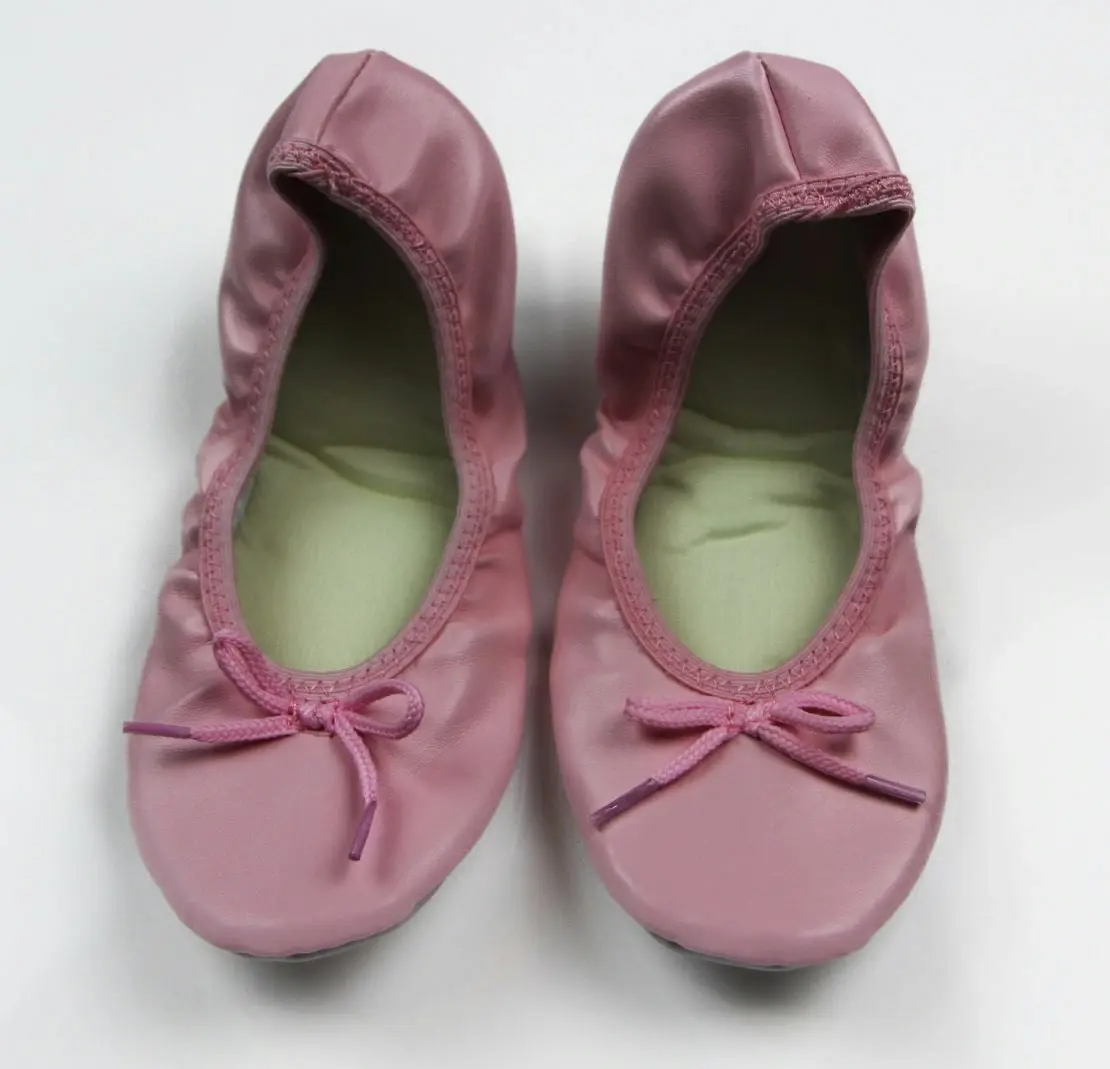 Jiffies Girls Ballet Dance Flats Black Gold Pink Silver White Girl Round Shoes