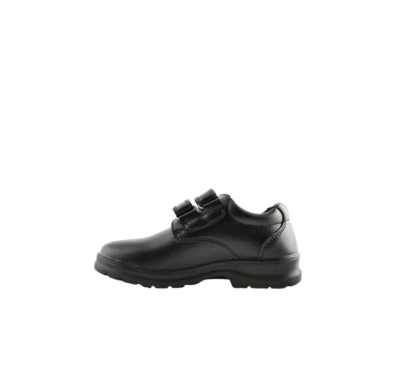 Grosby Kids Evan 2 Black Velcro School Shoes