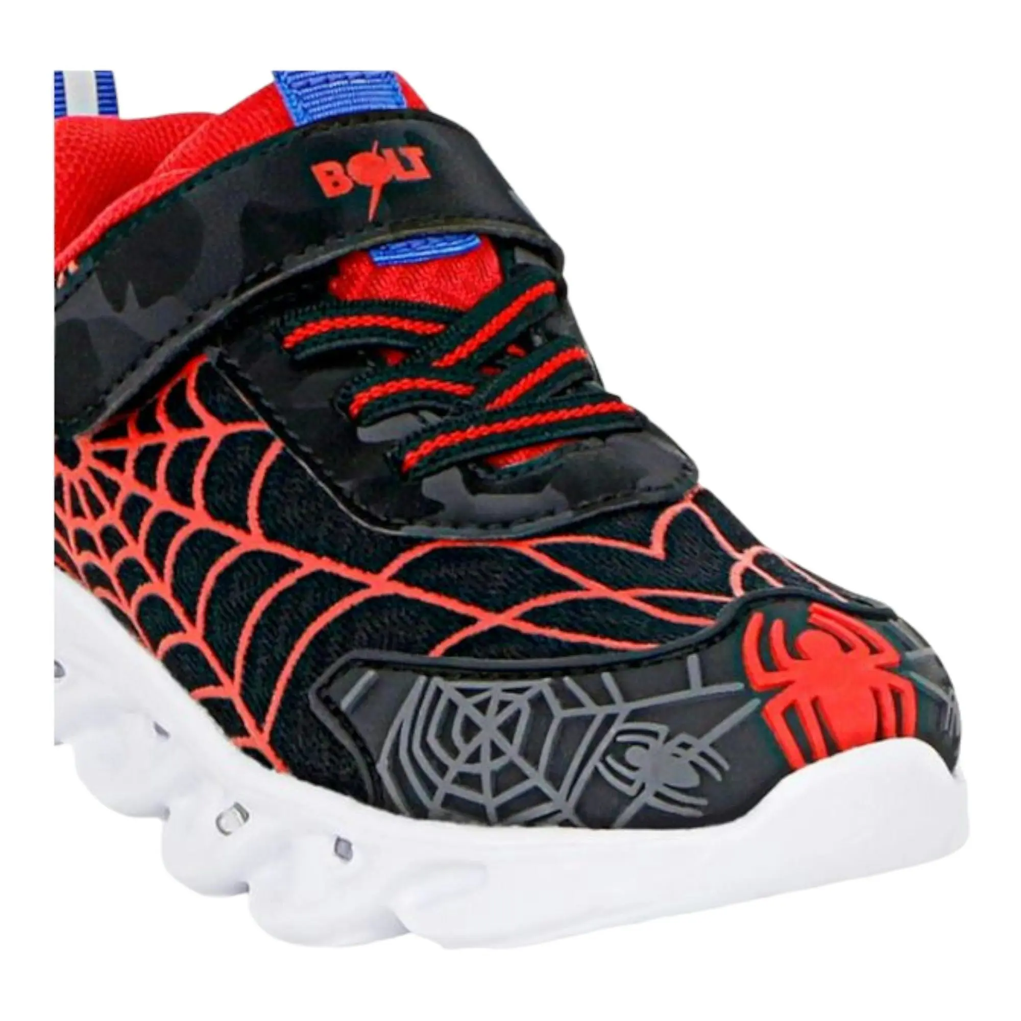 Grosby Kids Webb Black/Red Sneakers Velcro Shoes