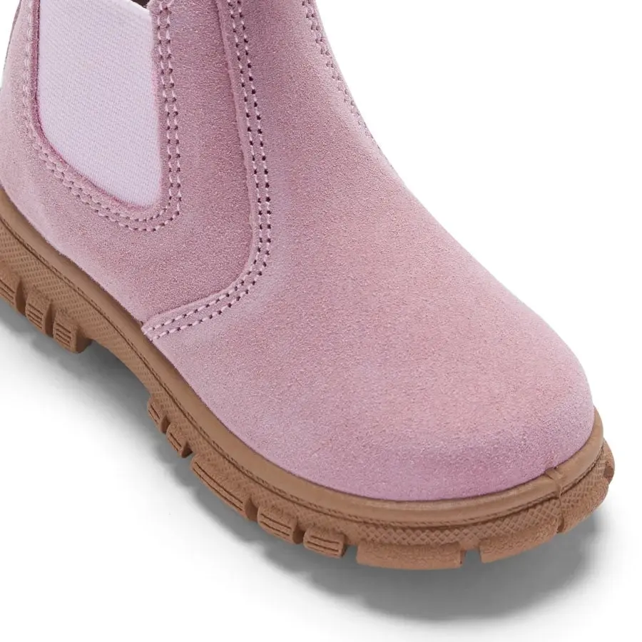 Grosby Ranch Boots Pink Toddler Infant Girls Kids Leather Slip On Shoes