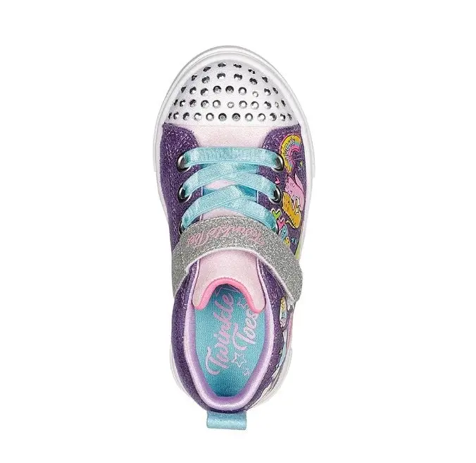 Infant Toddlers Skechers Twinkle Sparks - Bff Magic Purple/Multi Comfy Walking Shoe