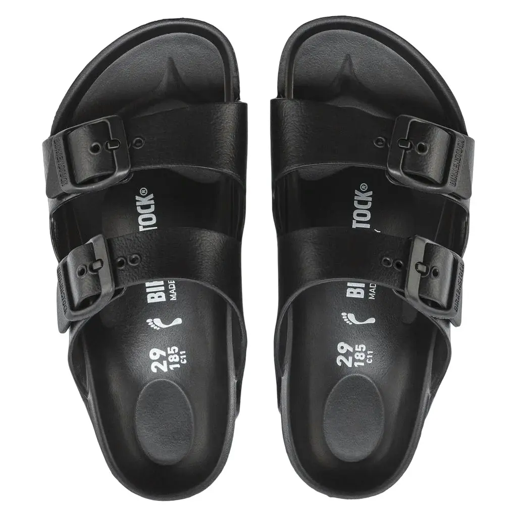 Kids Birkenstock Arizona Eva Black Slip On Sandals